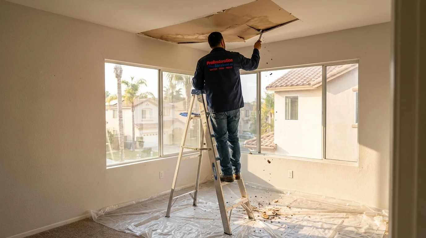 24/7 Emergency Ceiling Water Damage Repair in Bakersfield